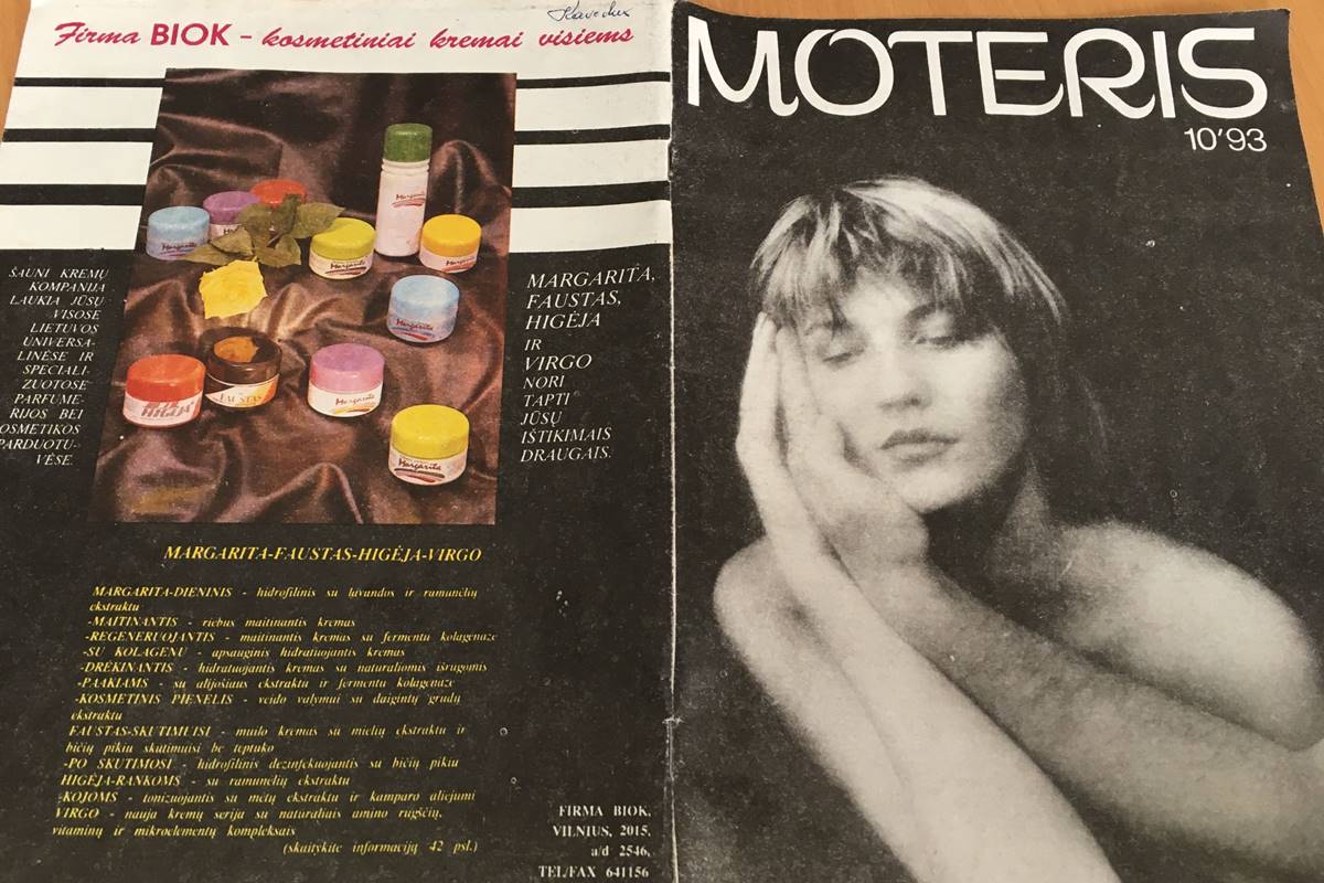 BIOK komunikacija spaudoje 1993-aisiais. Įmonės nuotrauka.